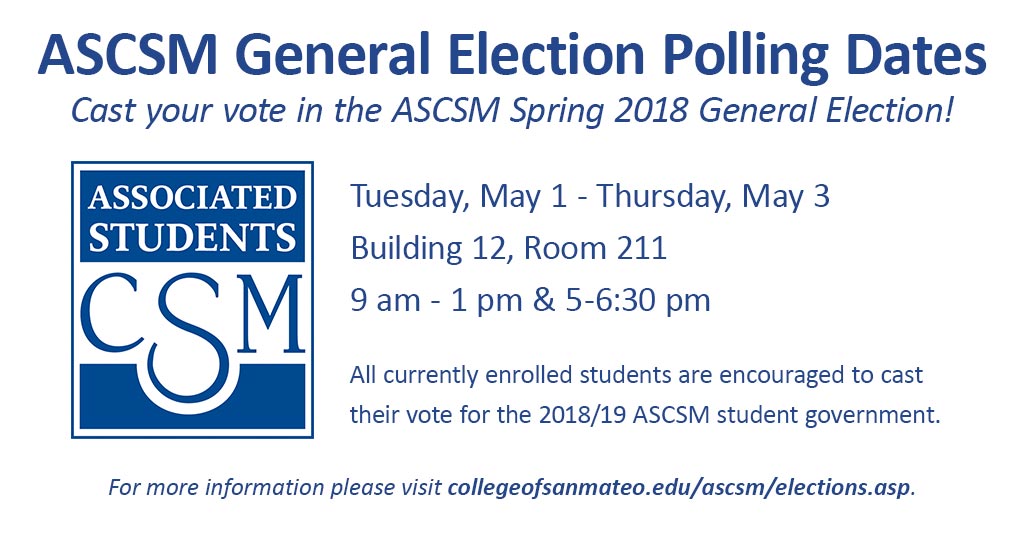 ASCSM General Election Polling Dates
