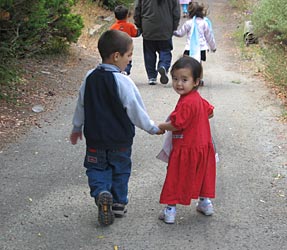 Two Kids Walking