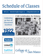 CSM Fall 2012 Schedule of Classes