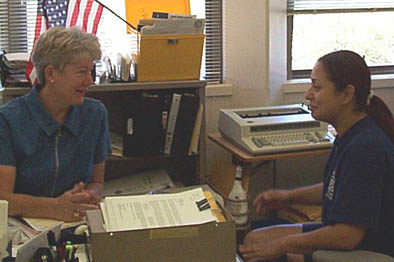 Nancy Pendergast with student