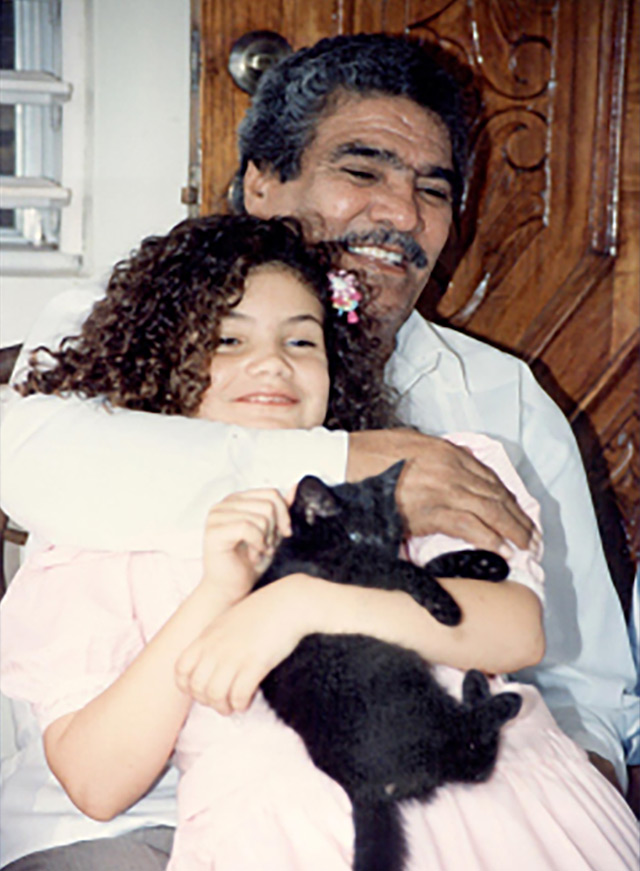 Sotero Rivera Avilés and grandchild Raquel Salas Rivera