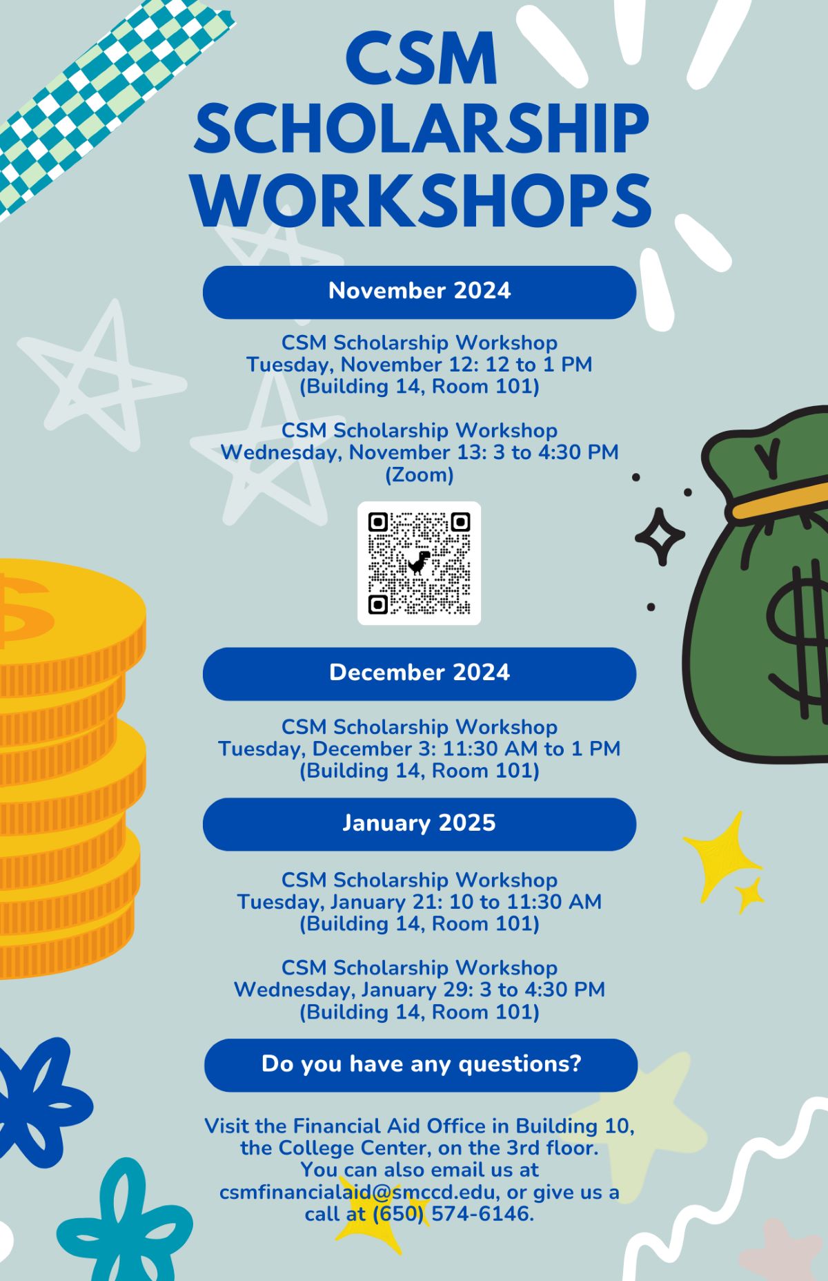 Scholarship Workshops for the 2025-2026 Scholarships.